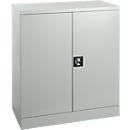 Schäfer Shop Select Stahlschrank mit 2 Fächern, lichtgrau RAL 7035, B/T/H: 91,6 x 42,2 x 100,0 cm - Bild 1