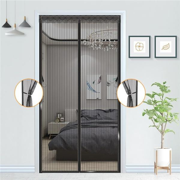 Magnetischer Türvorhang als Mückenschutz von Sufdarj Home Textiles in Weiß, B: 120 cm, H: 220 cm - Bild 2