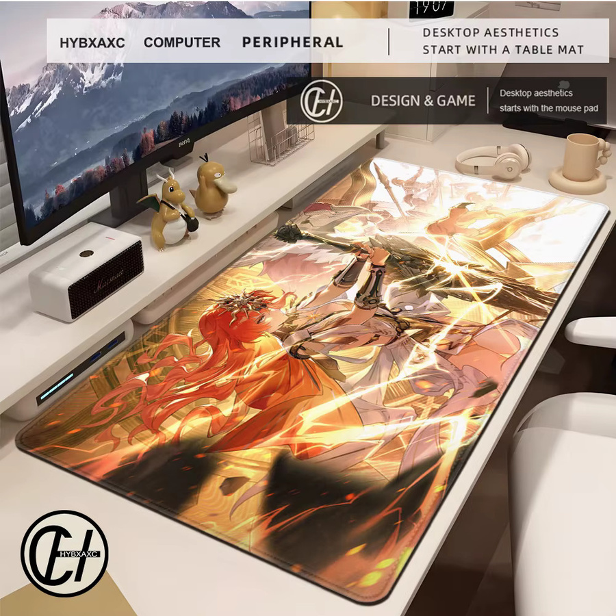 HYBXAXC Gamer Mauspad Wuthering Waves Pretty Augusta Anime Design, Mehrfarbig - Bild 2