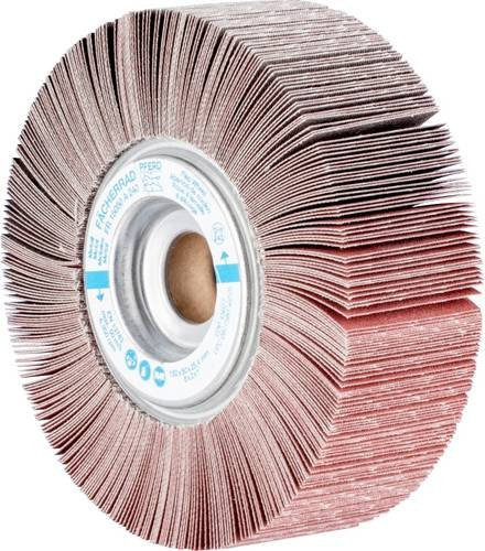 PFERD Lamellenschleifrad FR A240 für universelle Anwendung, Durchmesser: 150 mm, Bohrung: 25,4 mm, Farbe: Braun, 2 Stück - Bild 1