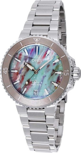 Oris Armbanduhr Aquis Date, Automatik, Edelstahl, 36,5 mm, Damen - Bild 1