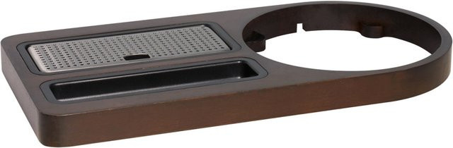 Corby Willkommens-Tablett Buckingham in Dunkelholz und Natur, B/H/T: 18 x 35,5 x 21,5 cm - Bild 1