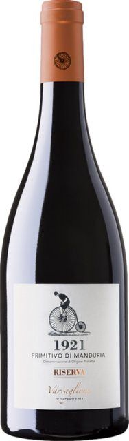 Varvaglione 1921 Primitivo Rotwein, 2014, Apulien, trocken, 14,5 %, 0,75 l - Bild 1