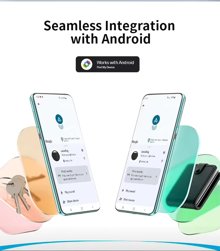 RSH Bluetooth GPS Tracker Key Finder und Pet Locator für Android Google Find My Device in Schwarz und Gelb - Bild 5