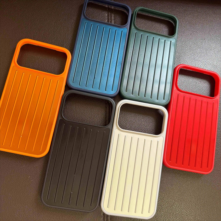 Rimowa High-End 3D Reisetrolley Handyhülle für iPhone 17 Pro Max, 17 Pro, 16 Pro Max, 16 Pro, 15 und 14 in Orange - Bild 2