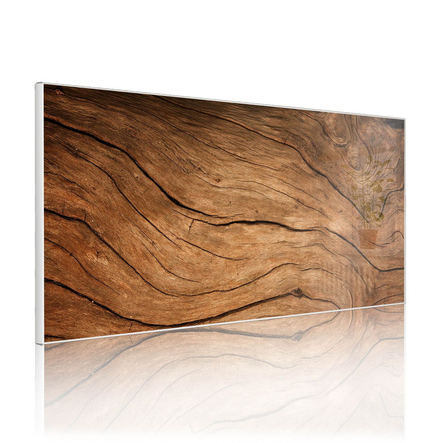 banjado Metall Magnettafel Weiß mit Motiv Trockenes Holz im Querformat, B/H: 78 x 37 cm - Bild 1