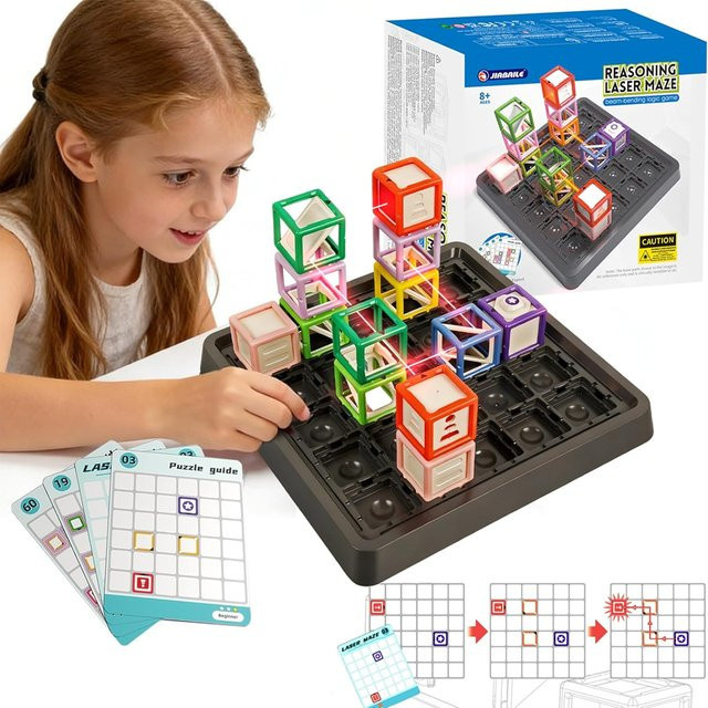 JIKEFUN Laser-Labyrinth, Brettspiel, ab 8 Jahren - Bild 1