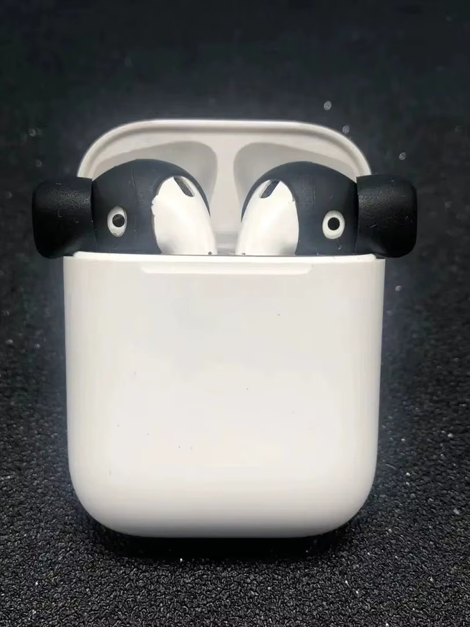 Trig Rain Silikon Ohr Pads für AirPods 1 und 2, 2er-Set, Weiß - Bild 2