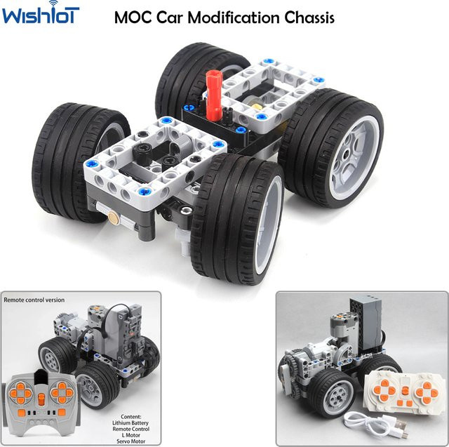 wishiot MOC-Basic-Car-Chassis, Bausteine, Kunststoff, Mehrfarbig - Bild 1
