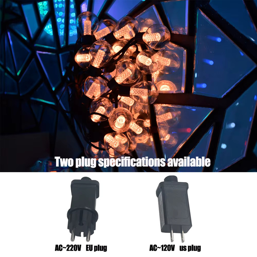 DACHAN G40 DIY-Lichterkette für Außen mit Fernbedienung, Warmweiß, Transparent - Bild 4