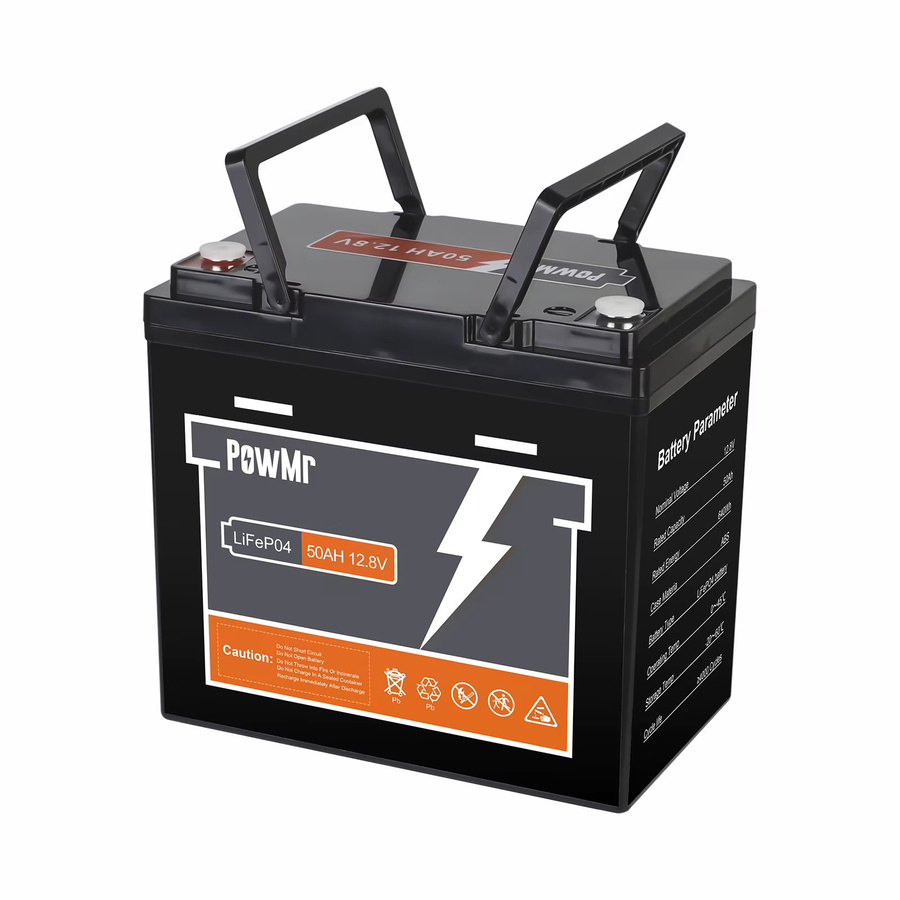 PowMr LiFePO4 Batteriepack 50Ah 640Wh 12V 4S mit BMS 50A in Schwarz - Bild 7