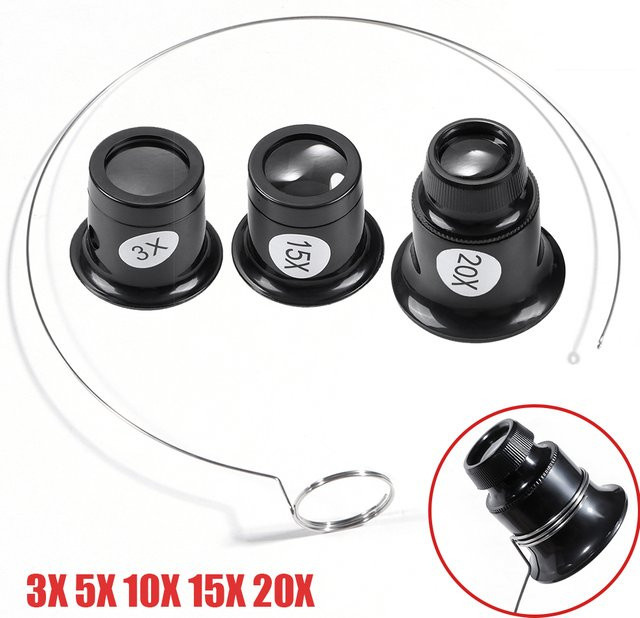 HQstrap Juweliere Augenlupe, Uhrmacher Monokulare, Werkzeug Kit - Bild 1
