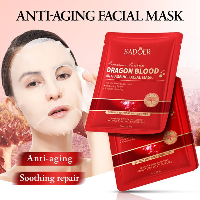 SADOER Drachenblut Gesichtsmaske, 5/10 Stück, Unisex - Bild 1