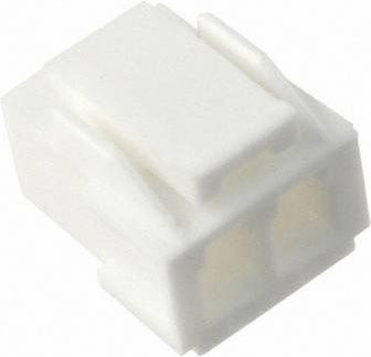 Molex Stiftgehäuse-Kabel in Weiß mit 2 Polen und einem Rastermaß von 3,96 mm - Bild 1