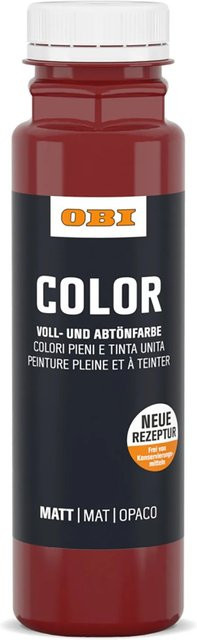 OBI Color Voll- und Abtönfarbe Dispersion wasserbasiert Rot 0,25 l - Bild 1