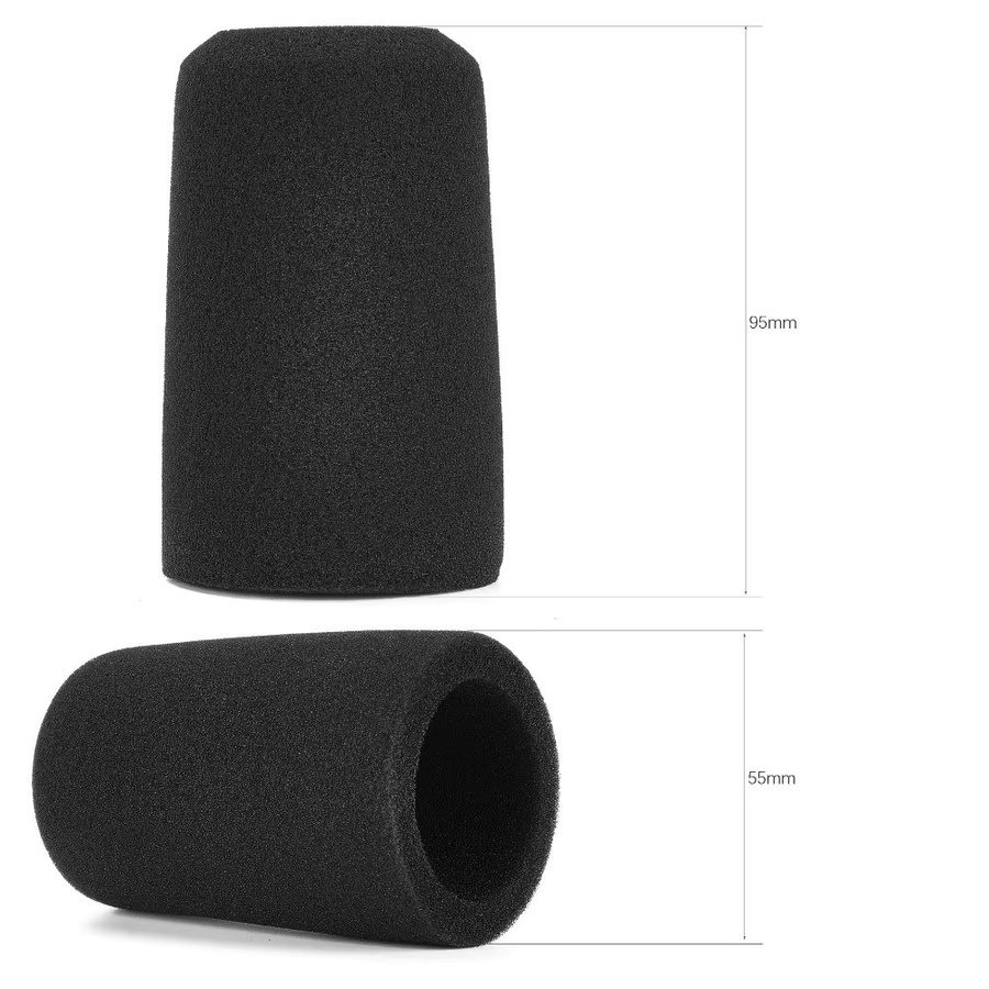 Shure Ersatz-Mikrofon-Windschutz aus beflocktem Schaumstoff in Schwarz für SM7B und SM7dB - Bild 5
