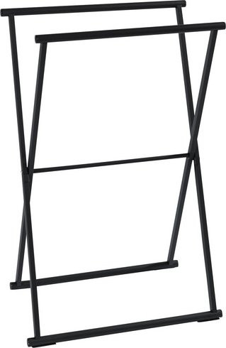 Wenko Handtuchständer Lava klappbar, Schwarz, B/H/T: 53,5 x 80,5 x 35 cm - Bild 1