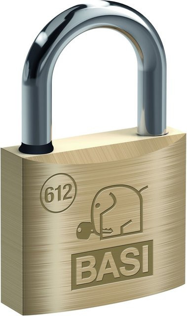 BASI Vorhangschloss VHS 612 mit Wasserstop, Messinggehäuse in Gold, Breite: 60 mm - Bild 1