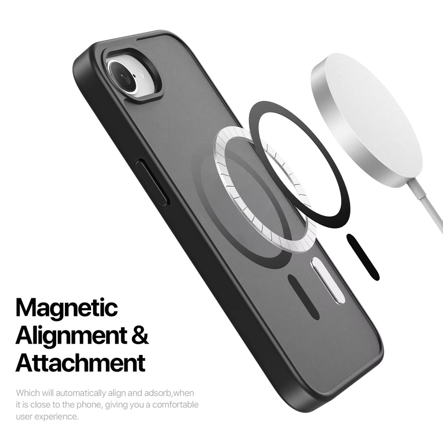Dux Ducis Magnetische Rückabdeckung Anti-Fingerabdruck Handyhülle für iPhone 16 Pro Max, iPhone 16 Plus, iPhone 16e und iPhone 17e in Mehrfarbig - Bild 3