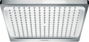 Hansgrohe Kopfbrause Crometta E Rain in Chrom, quadratisch, B: 24,0 cm - Bild 1