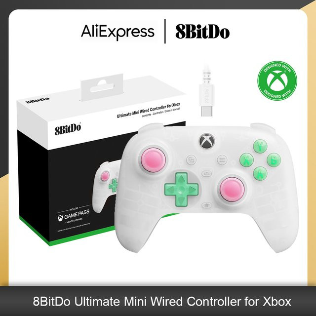8BitDo Ultimate Mini Wired Controller Green für Xbox Series S/X, Xbox One und Windows 10/11 - Bild 1
