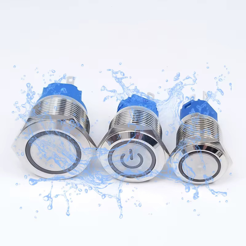 WELDSEEN Drucktaster Momentan Einrastend mit LED-Licht Gelb Durchmesser: 12 mm, 16 mm, 19 mm, 22 mm - Bild 2