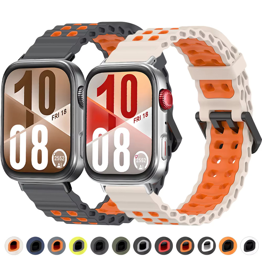 FancyWrist Uhrenarmband Silikon, Schwarz, Unisex, für Huawei Fit4 Fit3 Fit4pro - Bild 2