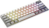 Corsair Gaming-Tastatur CLIPPER PRO MINI 60 in Weiß mit Multicolour-Beleuchtung, Hall-Effect-Technologie und USB-C-Anschluss, QWERTZ DE Layout - Bild 1