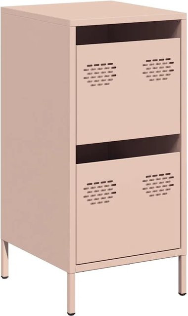 vidaXL Sideboard aus kaltgewalztem Stahl in Pink, B/T/H: 35 x 39 x 73,5 cm - Bild 1