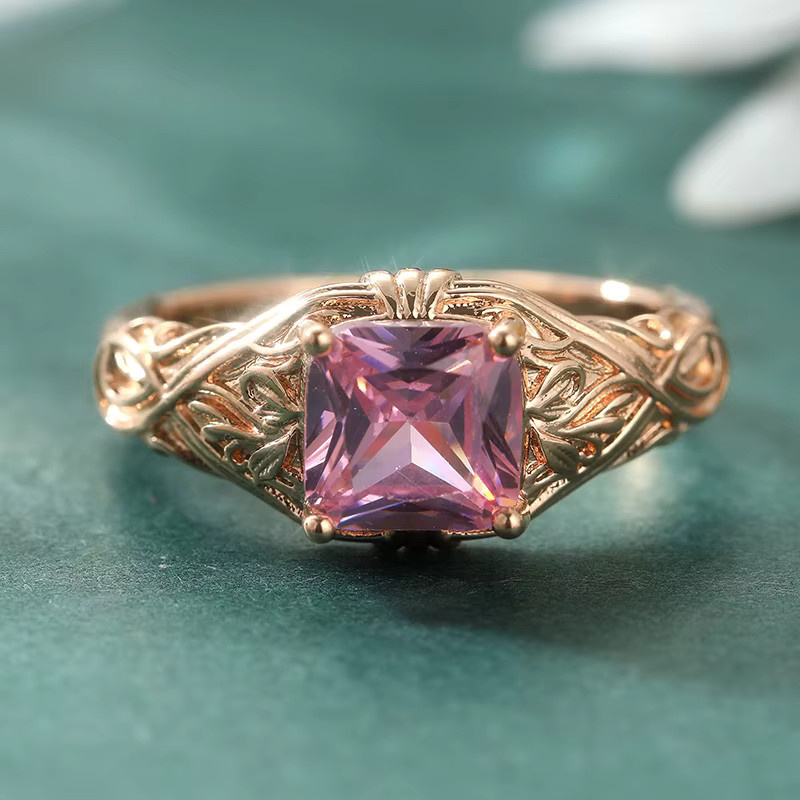 YoYo Ring, Rosa Synthetischer Zirkonia, Damen - Bild 4