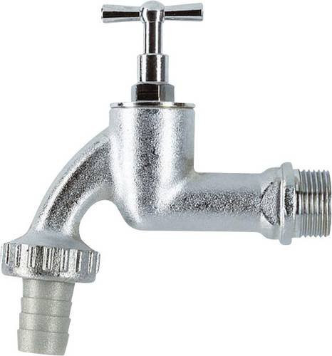 Gardena Garten-Wasserhahn mit 1/2 Zoll Schlauchanschluss in Silber - Bild 1