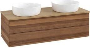 V&B Waschtischunterschrank Antao mit Beleuchtung, Farbe Eiche Honig, B/T/H: 120 x 50 x 36 cm - Bild 1