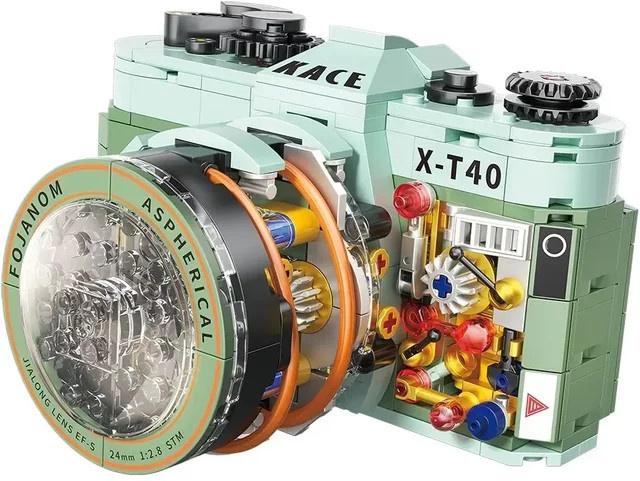 Doubuilt LED-Retro-Spiegelreflexkamera, Mini-Bauspielzeug-Set - Bild 1