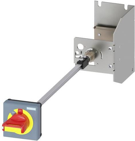 Siemens 3RV29263C Türkupplungsdrehantrieb für erschwerte Bedingungen, S00/S0 Handhabe NOT-AUS, grau - Bild 1