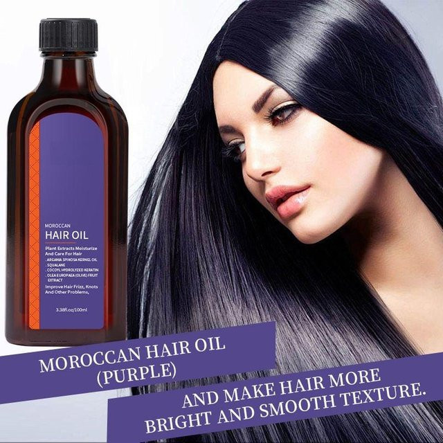 HYQING Purple Moroccan Hair Care Arganöl, 100 ml, Trockenes Haar - Bild 1