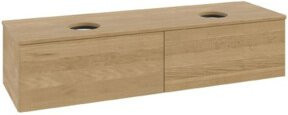 V&B Waschtischunterschrank Antao ohne Frontstruktur in Honig Eiche, B/T/H: 160 x 50 x 50 cm - Bild 1