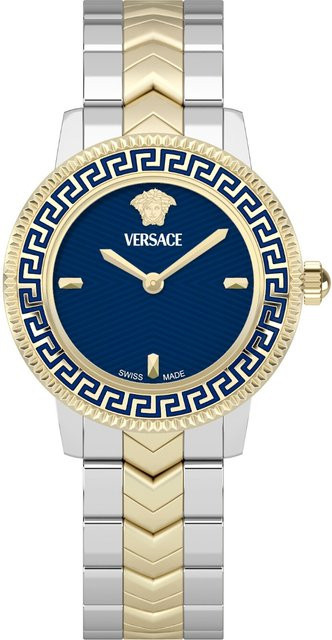 Versace Armbanduhr, Quarz, Edelstahl, Blau, 30 mm, Damen - Bild 1