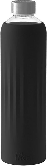 Villeroy & Boch like. Glas-Trinkflasche To Go & To Stay, Schwarz, 1 Liter - Bild 1