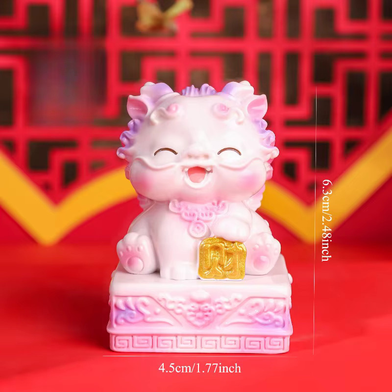 Kreatives Pixiu Jade Siegel Ornament in Gelb als dekoratives Cartoon Desktop-Accessoire - Bild 4