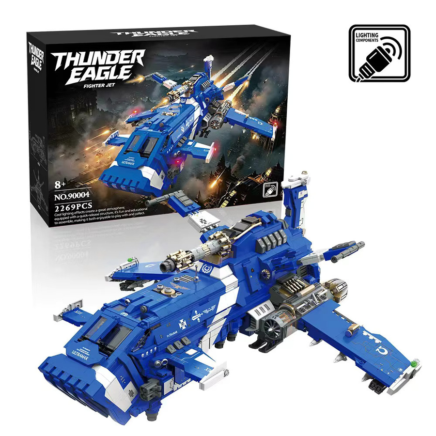 ZKZC SThunder Fighter Modellbausatz, mit LED, 2269 Teile, ab 8 Jahren - Bild 4
