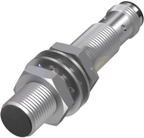 Balluff Induktiver Näherungsschalter BES M12MI-POC20B-S04G BES005F bündig PNP Öffner Silber Durchmesser: 12 mm, Länge: 65 mm - Bild 1
