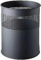 helit Papierkorb the dot aus Metall mit Lochdekor in Schwarz, 15 Liter, Durchmesser: 25,5 cm, Höhe: 31 cm - Bild 1