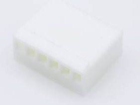 Molex Buchsengehäuse-Kabel Weiß, 6 Polzahl, Rastermaß: 2.54 mm, 22012067 - Bild 1