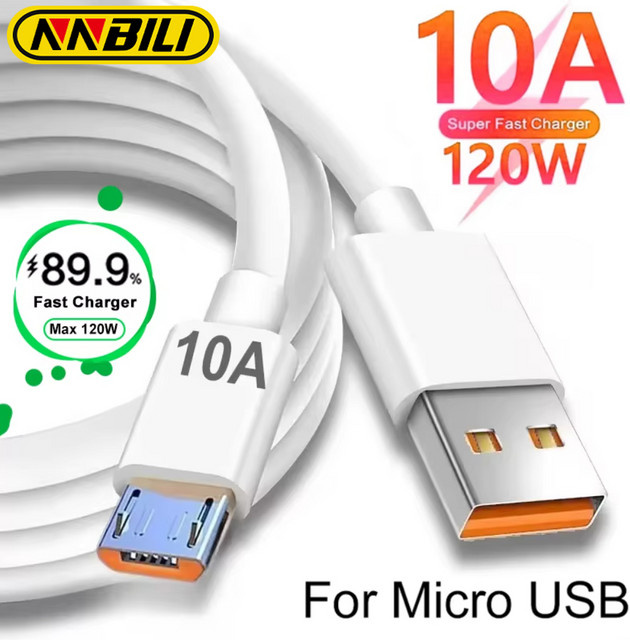 NNBILI Micro-USB-Kabel in Weiß für schnelles Laden und Datenübertragung - Bild 1