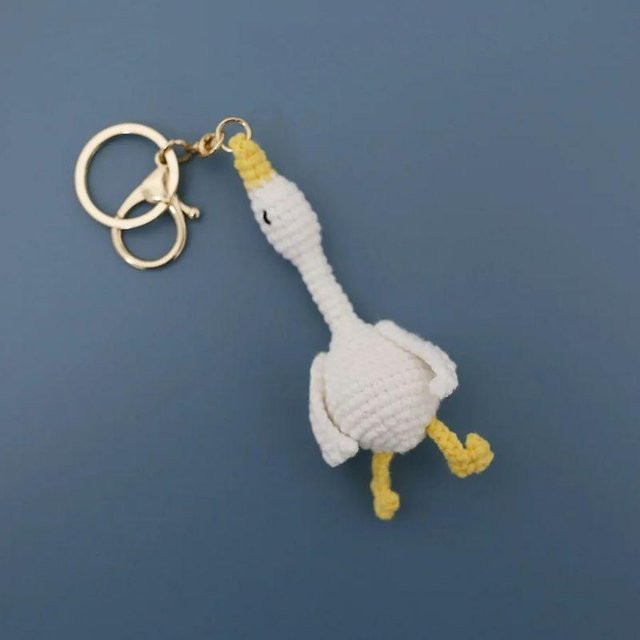 Linyi toy Schlüsselanhänger, Ente, grau, Unisex - Bild 1