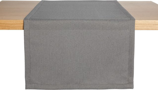 Tischläufer ERWIN M. Ambita Jacquard hellgrau B/L: 40 x 130 cm - Bild 1