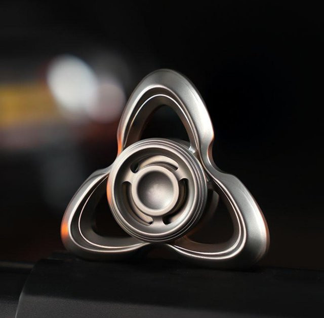 Topmix Fidget Spinner, Edelstahl, Metall, gray - Bild 1