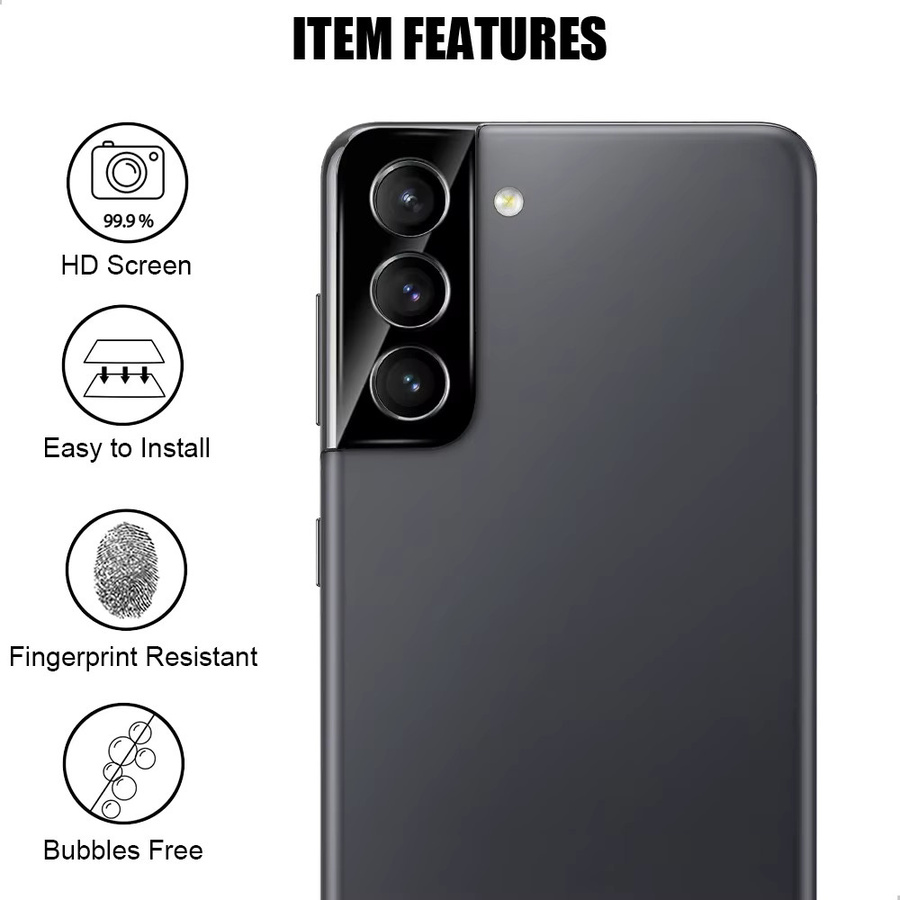 3D gebogener Kameraobjektivschutz aus gehärtetem Glas für Samsung Galaxy S25 S24 S23 Ultra A56 A55 A54 A53 A36 A26 A17 A16 A07 FE in Transparent - Bild 2