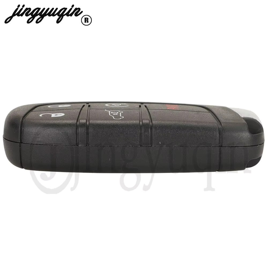Jingyuqin Schlüsselhülle für Jeep Renegade und Compass in Schwarz, Ersatzgehäuse für 2/3/4/5 Tasten mit SIP22 Chip - Bild 3