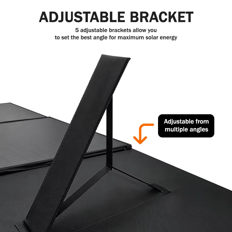 CHUBAN 400W Faltbares Tragbares Solarpanel Schwarz Hocheffizientes Wasserdichtes PV-Modul für Wohnmobil und Balkon - Bild 2